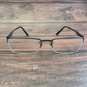 Ray-Ban RB 8678 1012 Titanium Eyeglasses Black Semi-Rimless 51-18-140 Mens